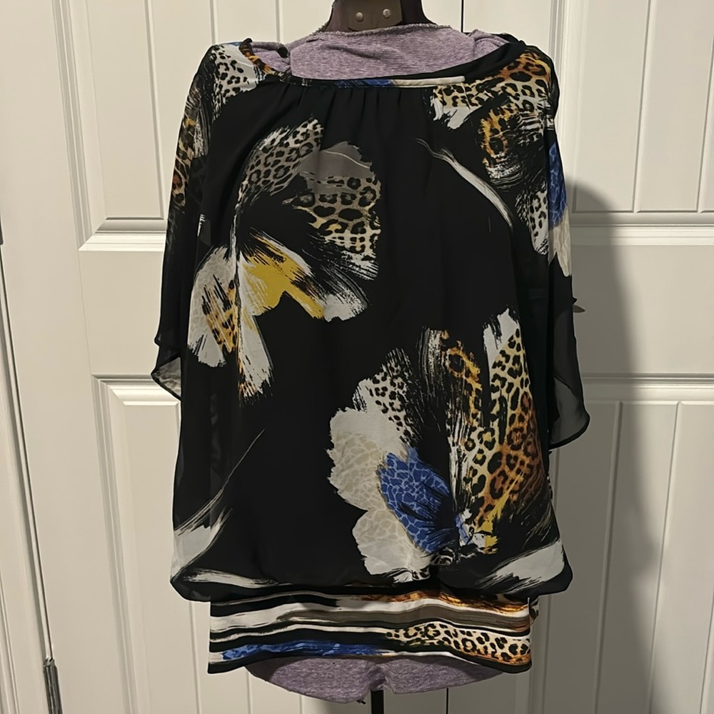 XXL Top - Cute cheetah print design